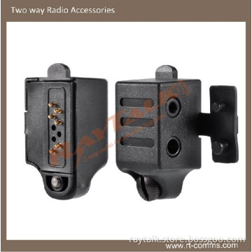Two Way Radio Audio Adaptor Convert Icom Multi Pin to 2 Pin Connectors, for IC-F50/F51/F30GS